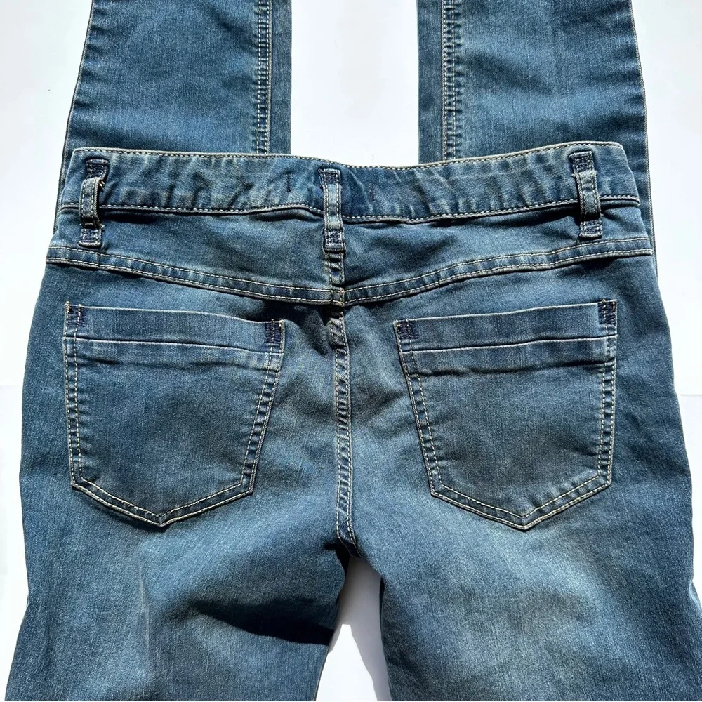 NWOT Free People Skinny Straight Leg Blue Denim Jeans - Picture 4 of 12